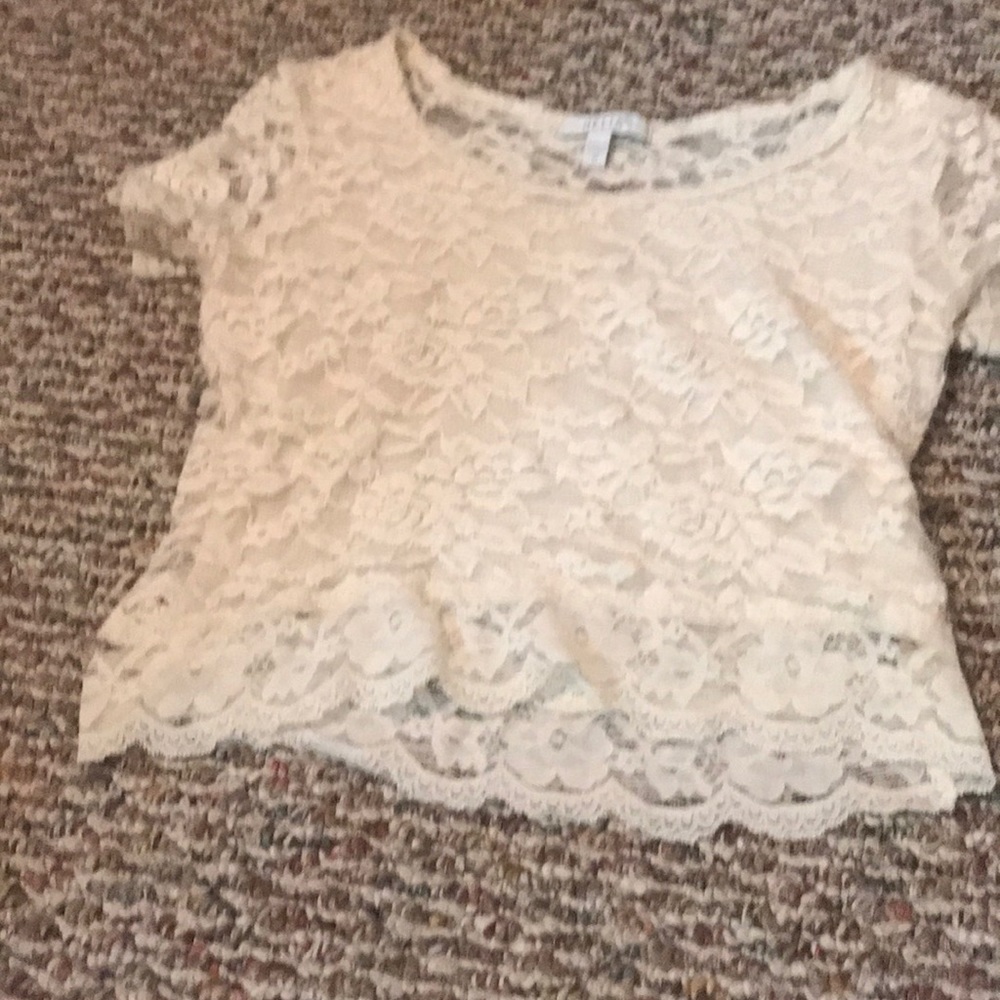White crop top